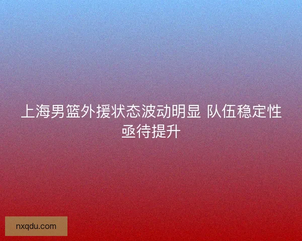上海男篮外援状态波动明显 队伍稳定性亟待提升